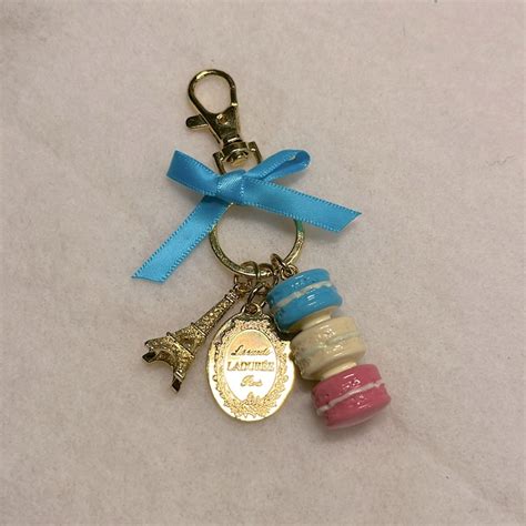 laduree bag charm keychain.